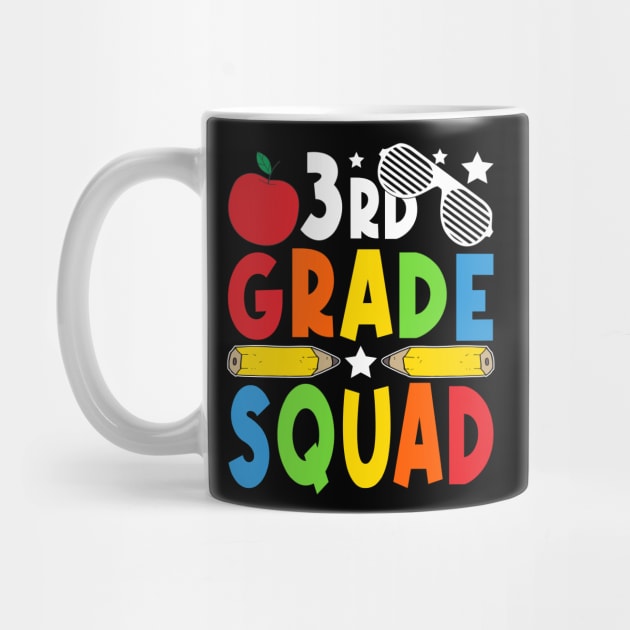 3rd  Grade Squad Teachers Boys Girls Funny Back To School by drag is art